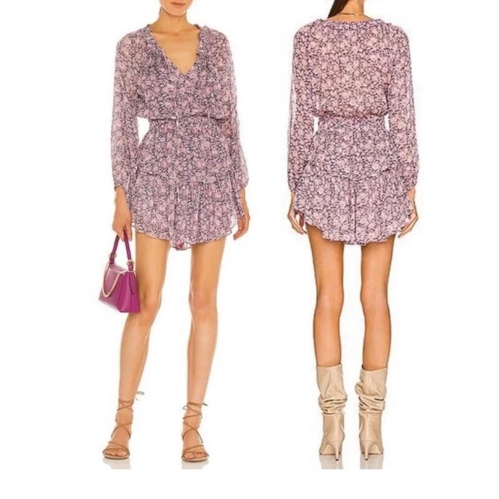 LoveShackFancy   Flower Pattern dress small bought  used No rips or stains